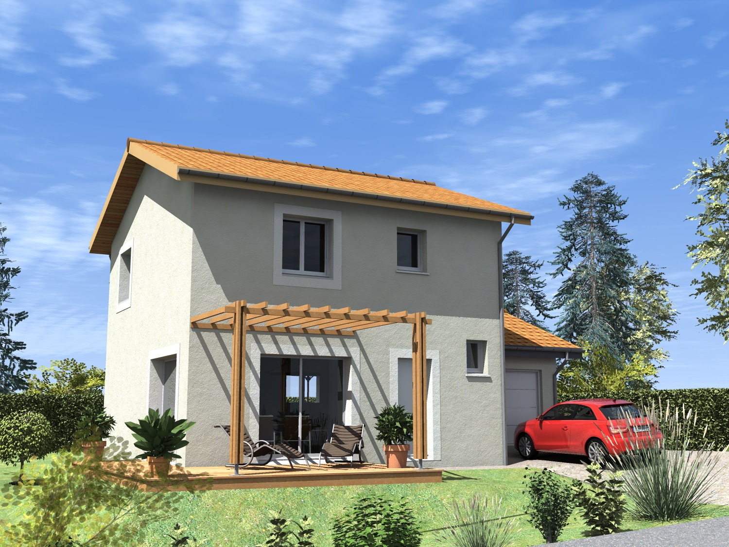 Maison de 4 pièces 92m² avec garage
